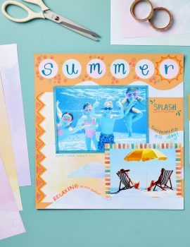 96 Sheets Decorative Watercolored Printer Paper 8.5 x 11 in – Letter Size Double Sided Pastel Stationery Cardstock for Scrapbook