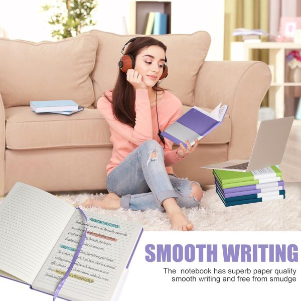 Lined Journal Notebook, (Mauve), 160 Pages, Medium 5.7 inches x 8 inches - 100 gsm Thick Paper, Hardcover - Image 6