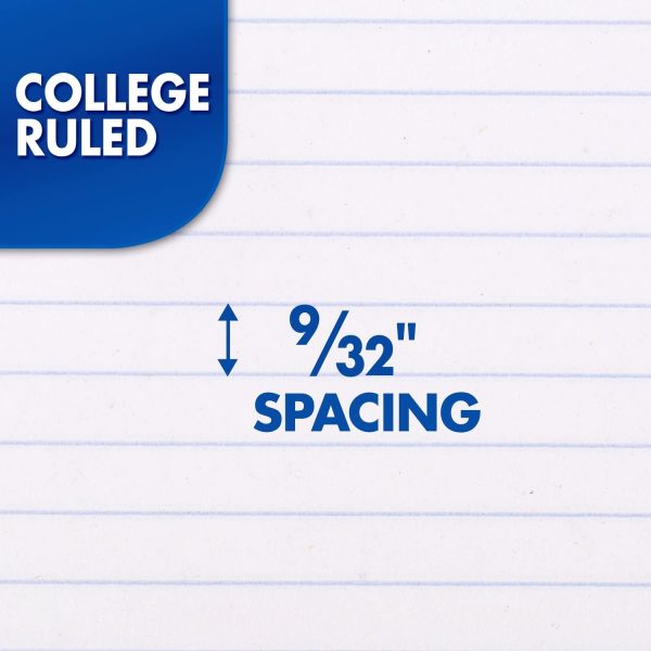 Mead Small Spiral Notebook, 3-Subject, College Ruled Paper, 9-1/2" x 5-1/2", 150 Sheets per Notebook, Color Will Vary, 1 Count (06900) - Image 5