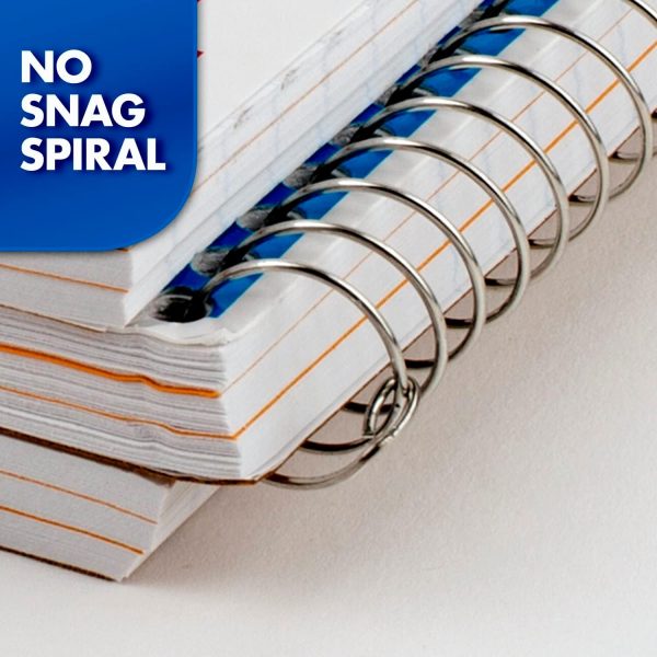 Mead Small Spiral Notebook, 3-Subject, College Ruled Paper, 9-1/2" x 5-1/2", 150 Sheets per Notebook, Color Will Vary, 1 Count (06900) - Image 6